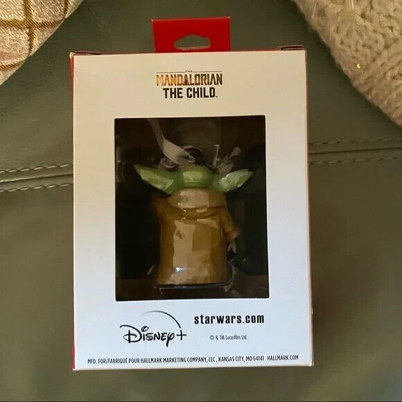 Hallmark Star Wars Mandalorian Grogu The Child Baby Yoda Red Box Ornament NIB - Picture 8 of 11